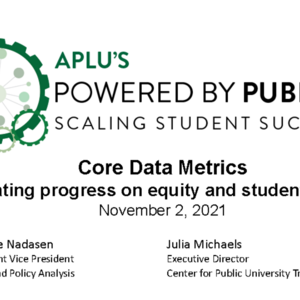 2021 PxP Annual Meeting: Core Data Metrics Presentation