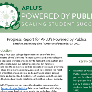 Powered by Publics Progress Report (December 2021)