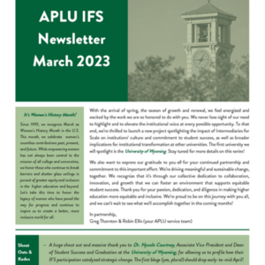March 2023 IFS Newsletter