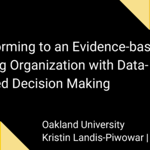 Oakland University — Data Literacy Institute 2023 Convening Presentation